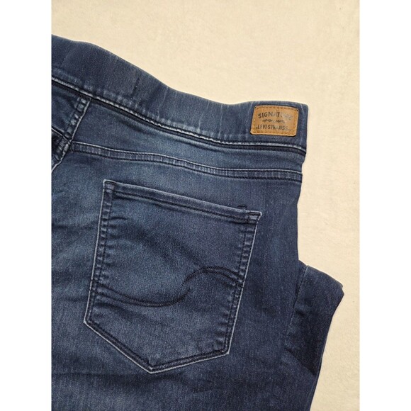 Signature by Levi's Shaping Pull-On Super Skinny Jeans Women's 18 W34 High Rise - Picture 5 of 11